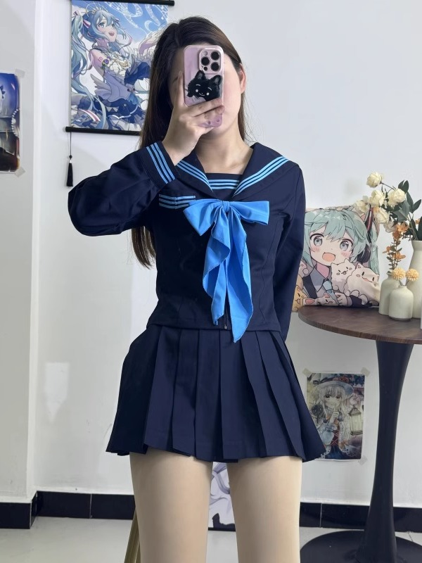 セーラー服 クラシカル リボン セーラートップス
