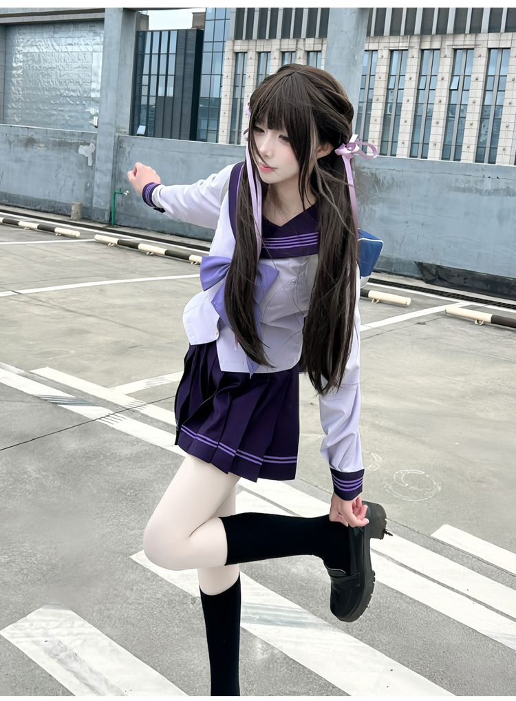 セーラー服 リボン飾り 学園風セーラーブラウス