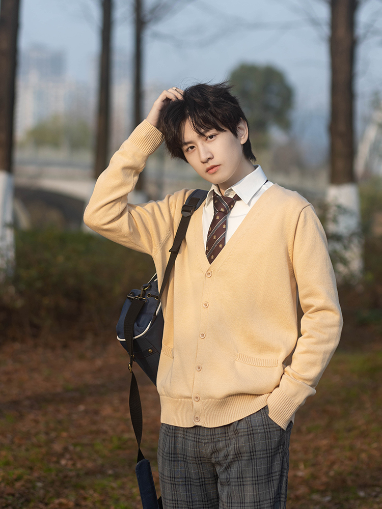 セーラー服 学園スタイル ニットカーディガン