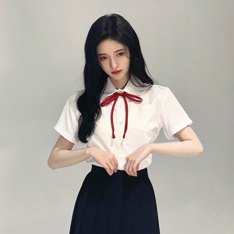 セーラー服 リボン付き清楚セーラーブラウス