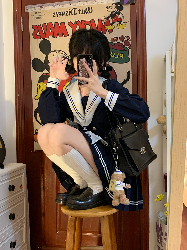 セーラー服 伝統風マリンスタイルセーラー服