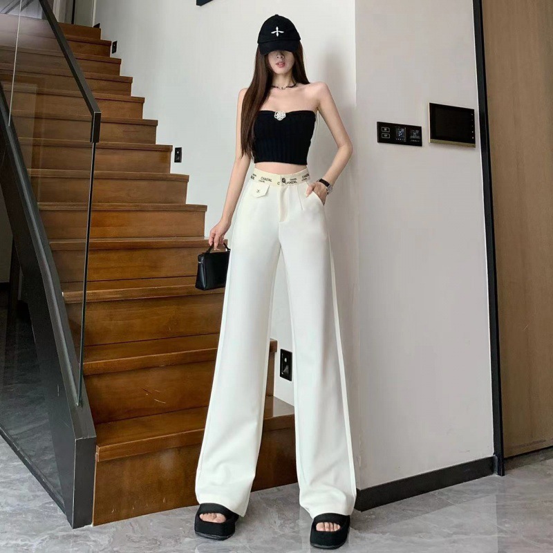 フレアパンツ エレガント美脚フレア広がりスラックスパンツ