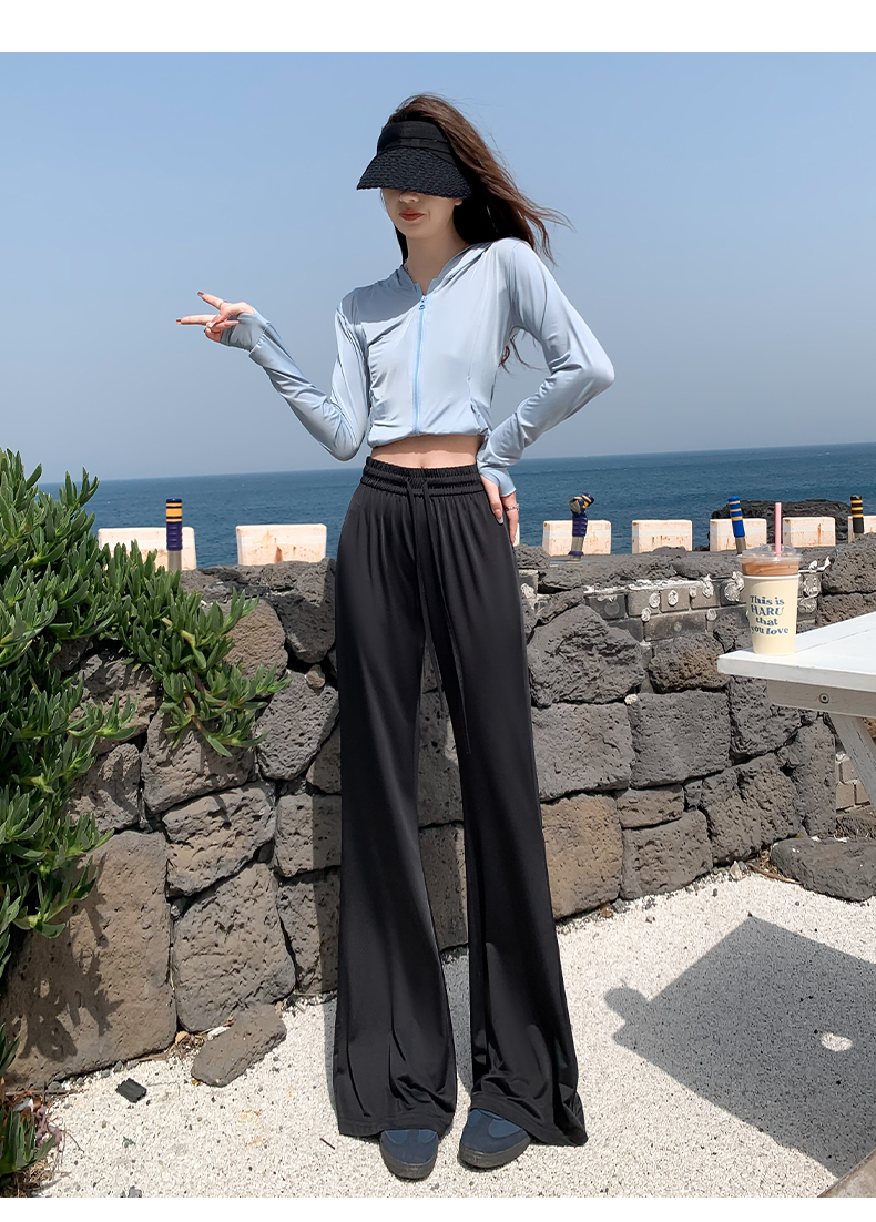 フレアパンツ 高級感漂うゆったりフレアパンツ