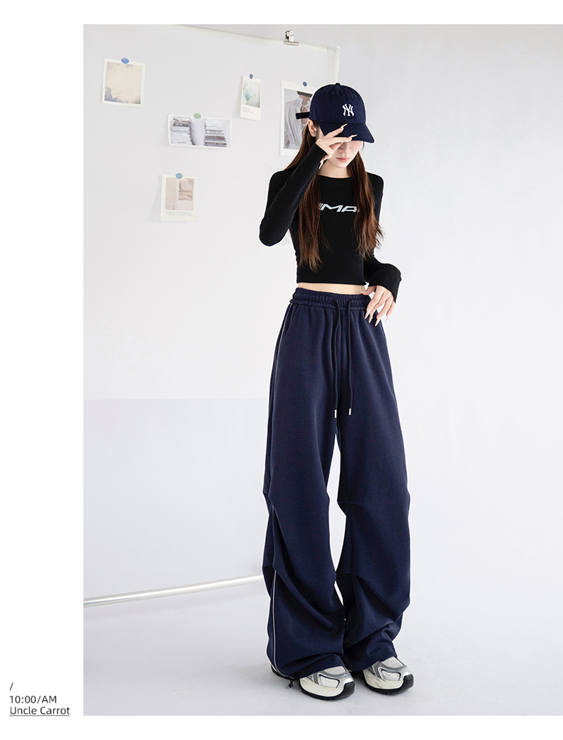 フレアパンツ ゆったりフレアスウェットパンツ