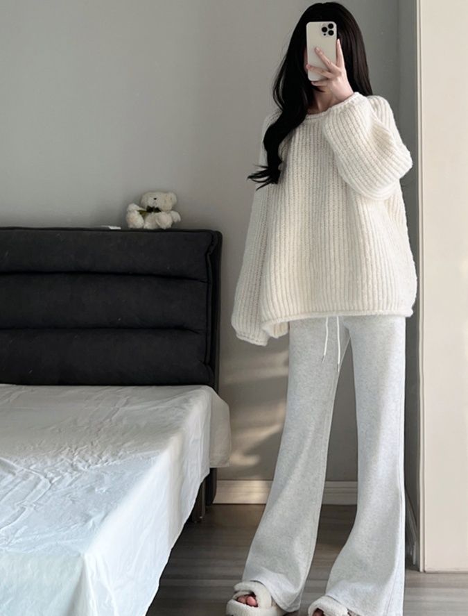 フレアパンツ すっきり美脚フレアパンツ