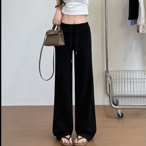 フレアパンツ 優雅なゆったりフレアスウェット