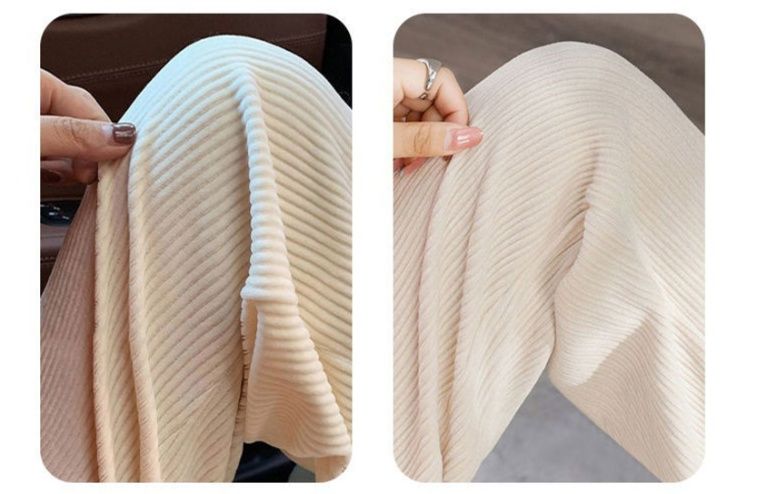フレアパンツ しなやか立体リブフレアパンツ