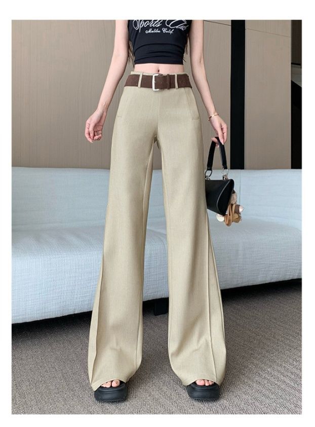 フレアパンツ 優雅なシルエットフレアパンツ