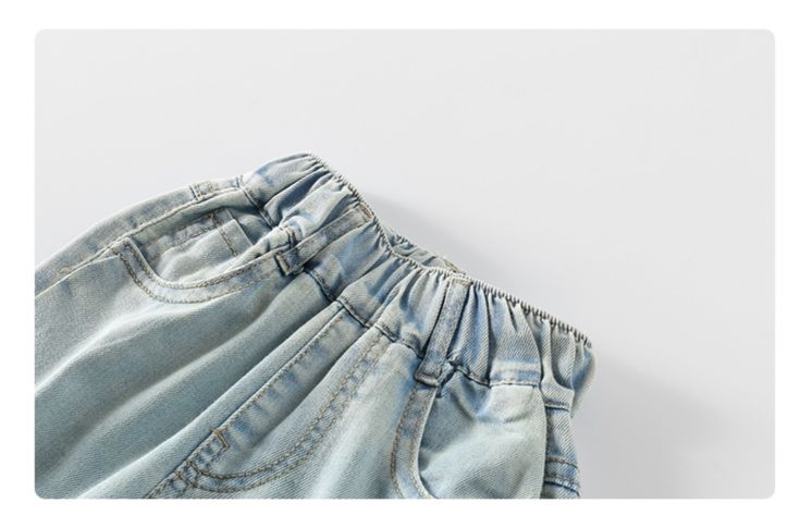 フレアパンツ 真珠レースフレアデニム　子ども用