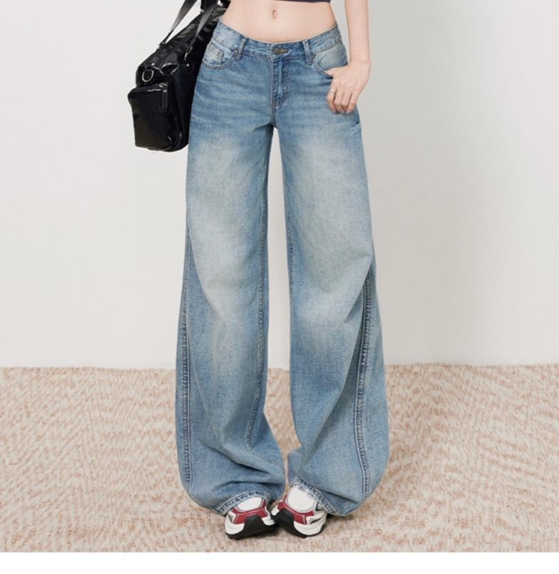 フレアパンツ 美脚強調ワイドフレアデニム