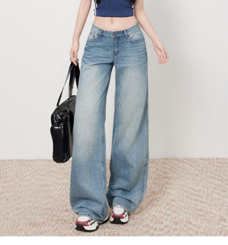 フレアパンツ 美脚強調ワイドフレアデニム