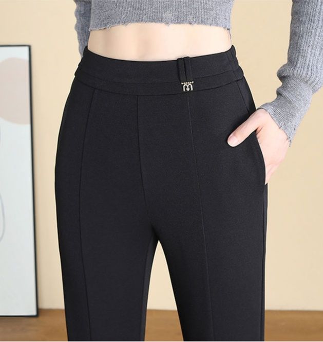 フレアパンツ 優雅なゆとりフレアスラックス
