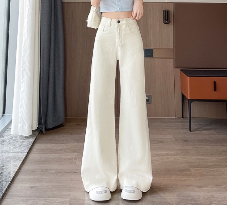 フレアパンツ ハイウエストワイドフレアデニム
