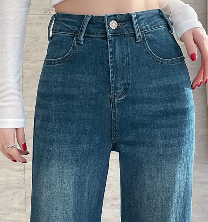 フレアパンツ 脚長効果抜群フレアデニム