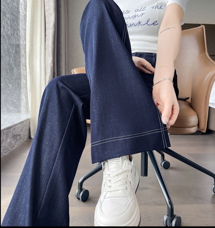 フレアパンツ 美脚引き立てハイウエストフレアデニム