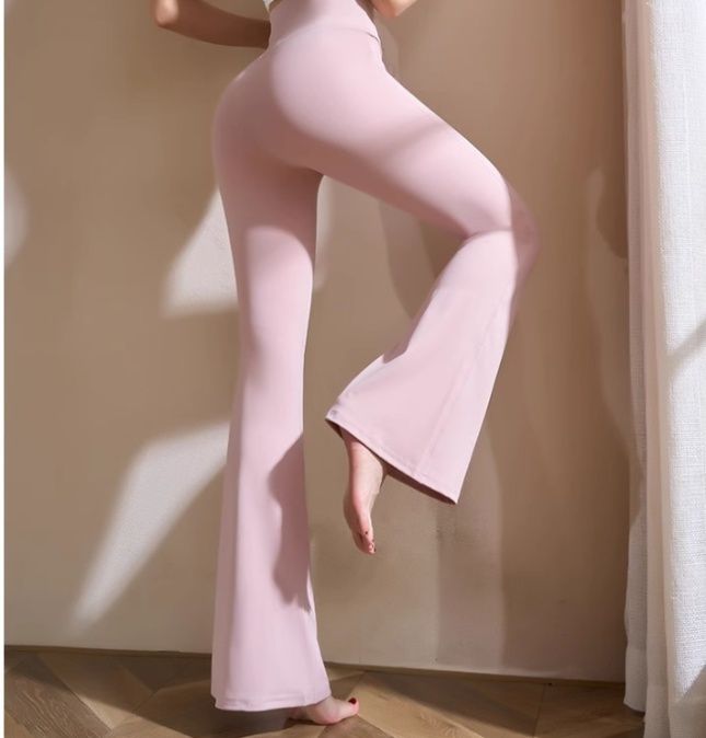 フレアパンツ 優雅フレアシルエットレギンス