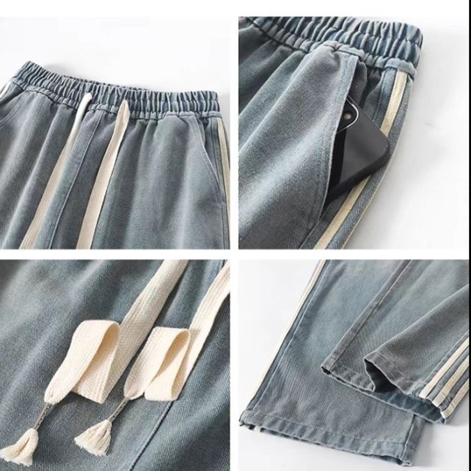 フレアパンツ サイドライン美脚フレアデニム