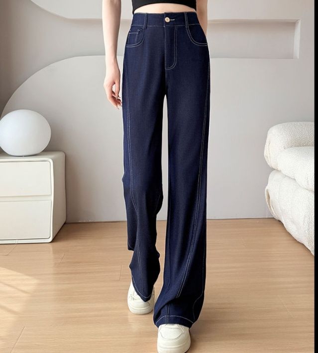 フレアパンツ すっきりシルエットフレアデニム