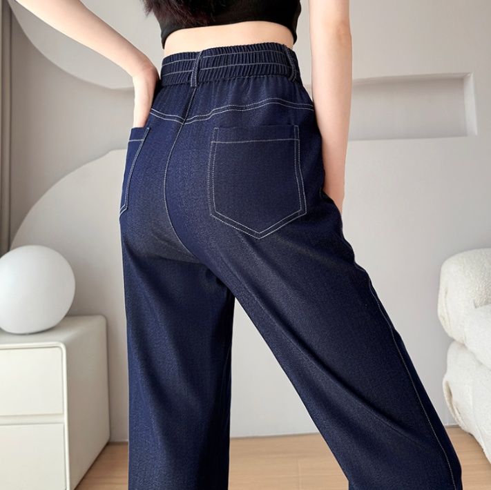 フレアパンツ すっきりシルエットフレアデニム