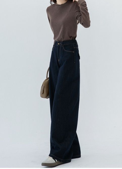 フレアパンツ 優雅な揺れ感 ワイドフレアデニム