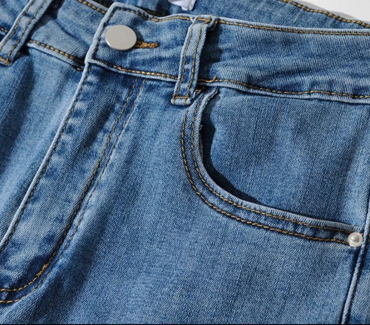 フレアパンツ シャーリングフレアデニム
