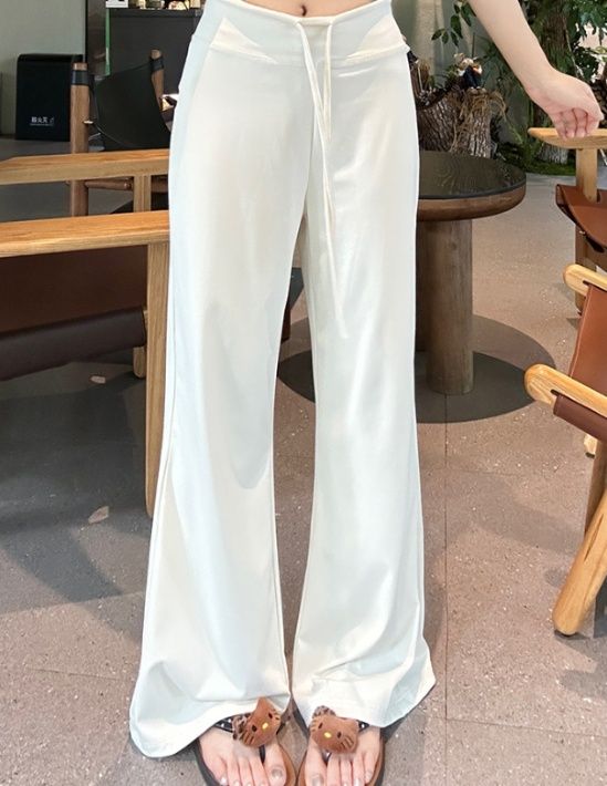 フレアパンツ なめらか美脚フレアスウェット