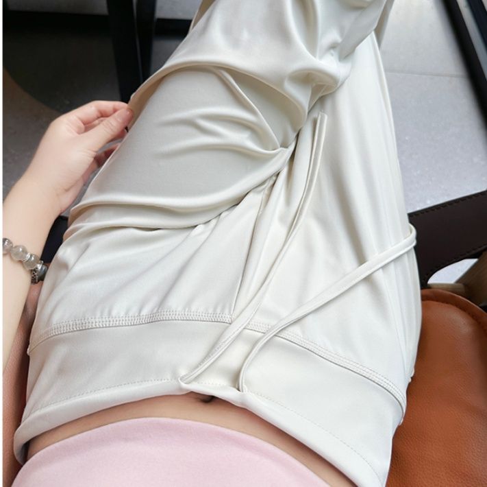 フレアパンツ なめらか美脚フレアスウェット