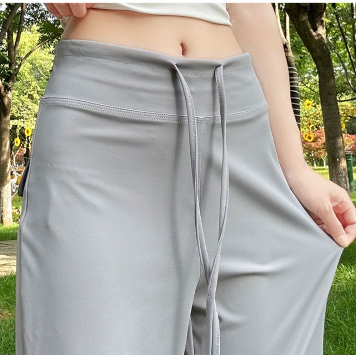 フレアパンツ なめらか美脚フレアスウェット