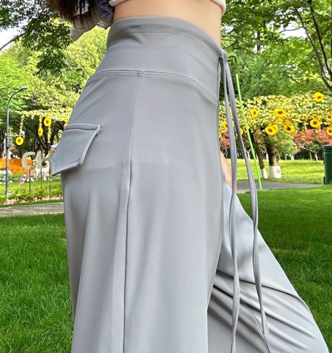 フレアパンツ なめらか美脚フレアスウェット
