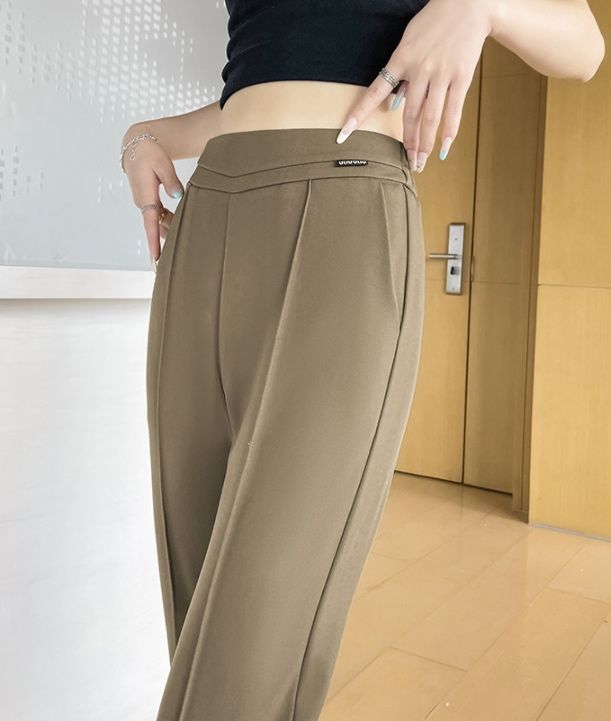 フレアパンツ なめらか美脚フレアスラックス