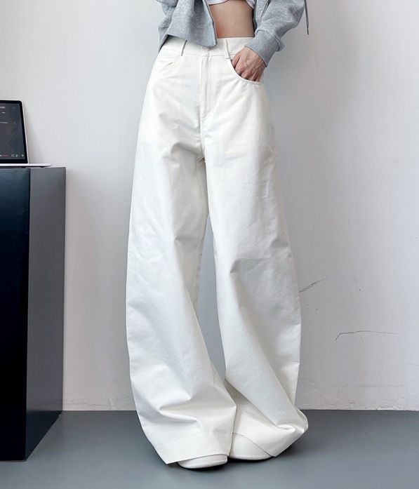 フレアパンツ 立体裁剪フレアデニムパンツ