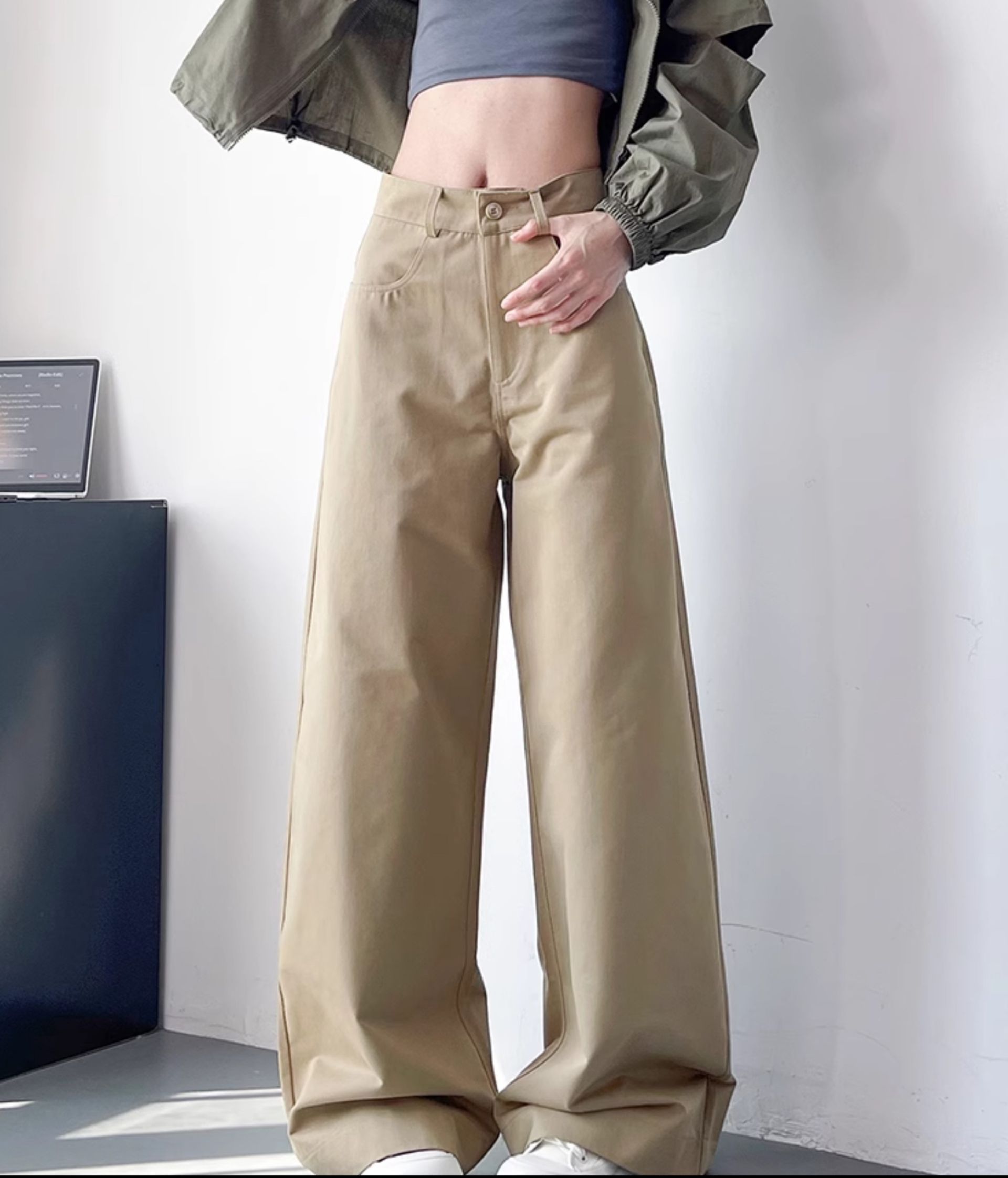 フレアパンツ 立体裁剪フレアデニムパンツ