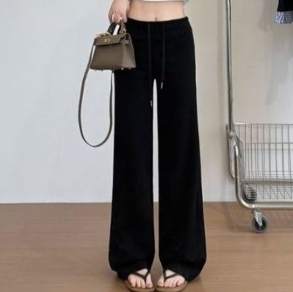 フレアパンツ 優雅なゆったりフレアスウェット