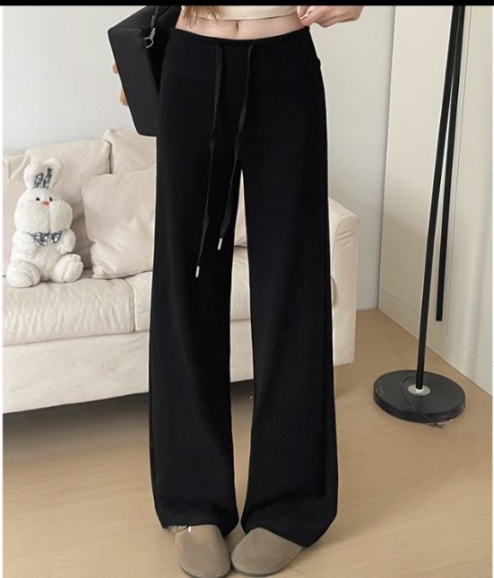 フレアパンツ 優雅なゆったりフレアスウェット