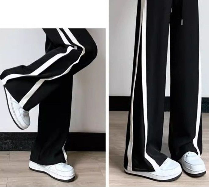 フレアパンツ サイドラインフレアスウェット