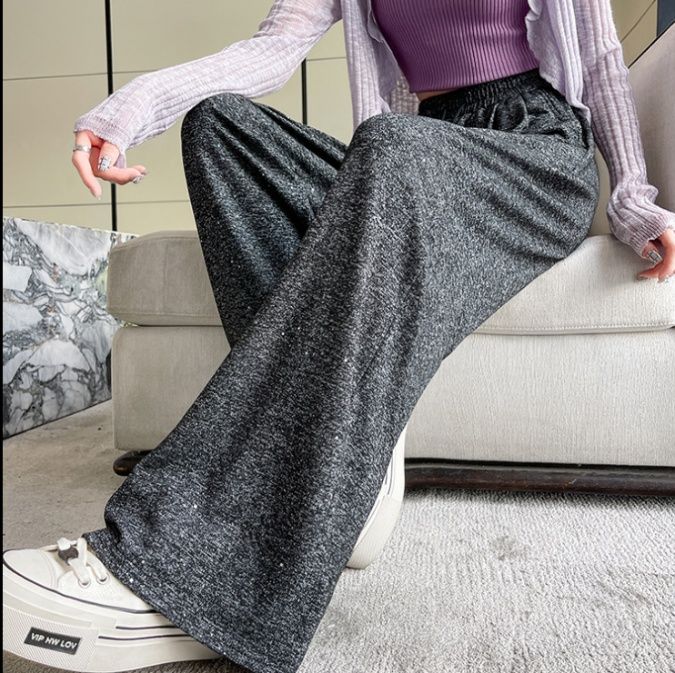 フレアパンツ ゆったりくつろぎフレアパンツ
