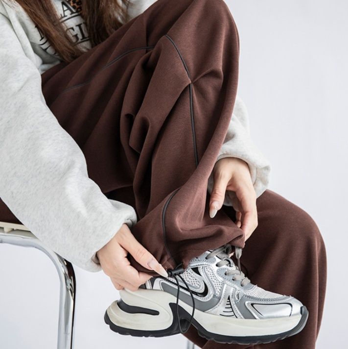 フレアパンツ ゆったりフレアスウェットパンツ
