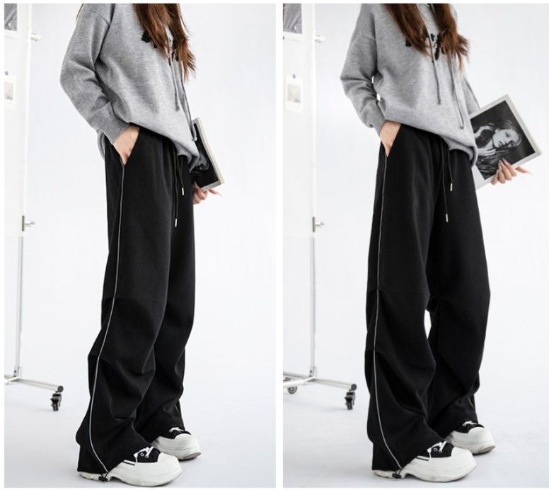 フレアパンツ ゆったりフレアスウェットパンツ