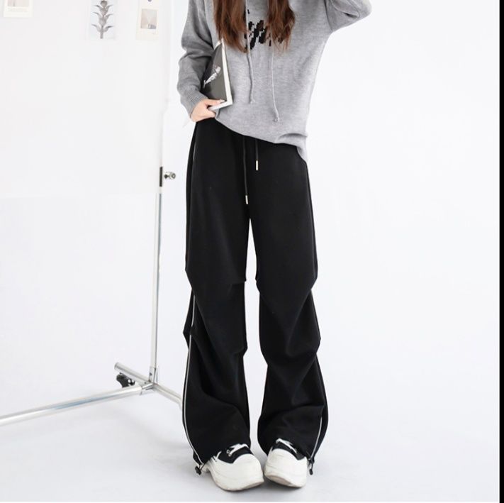 フレアパンツ ゆったりフレアスウェットパンツ