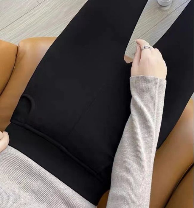 フレアパンツ 裏起毛あったか美脚フレア裾レギンスパンツ