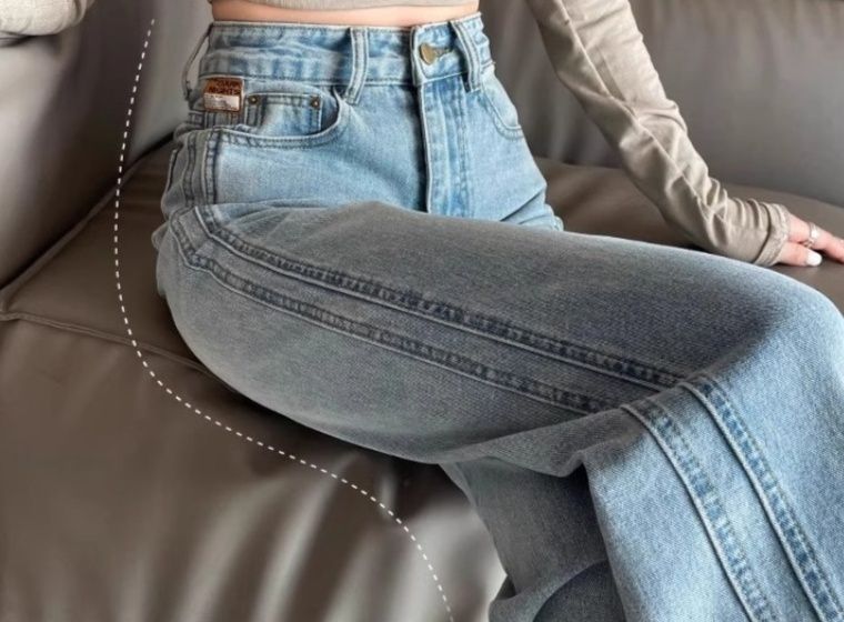 フレアパンツ ヴィンテージ風ハイウエストフレアパンツ