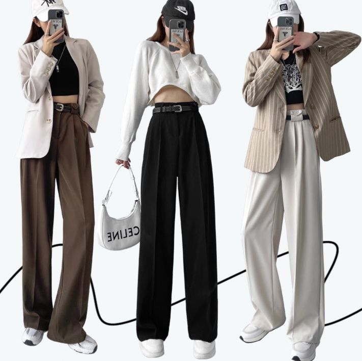 フレアパンツ 裾広がりが美しいハイウエストフレアパンツスラックス