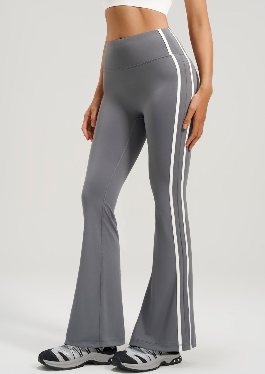 フレアパンツ ヒップアップ美脚スリムハイウエストレギンス
