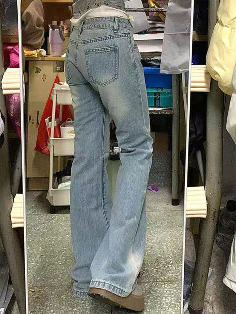 フレアパンツ こだわり裾広がりデニム