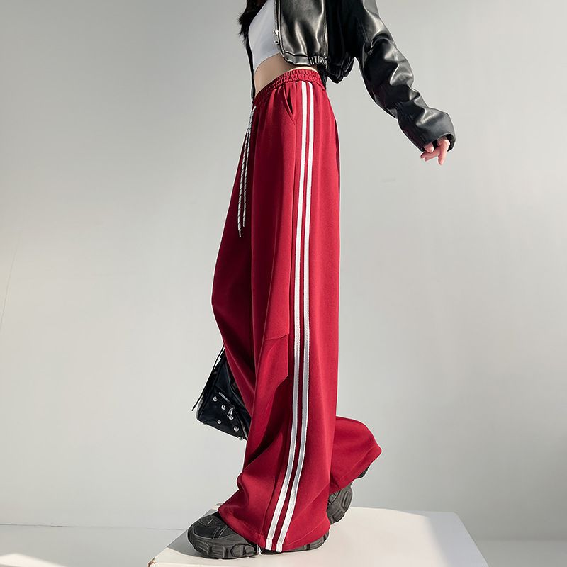 フレアパンツ ゆったりラインフレアスウェットパンツ