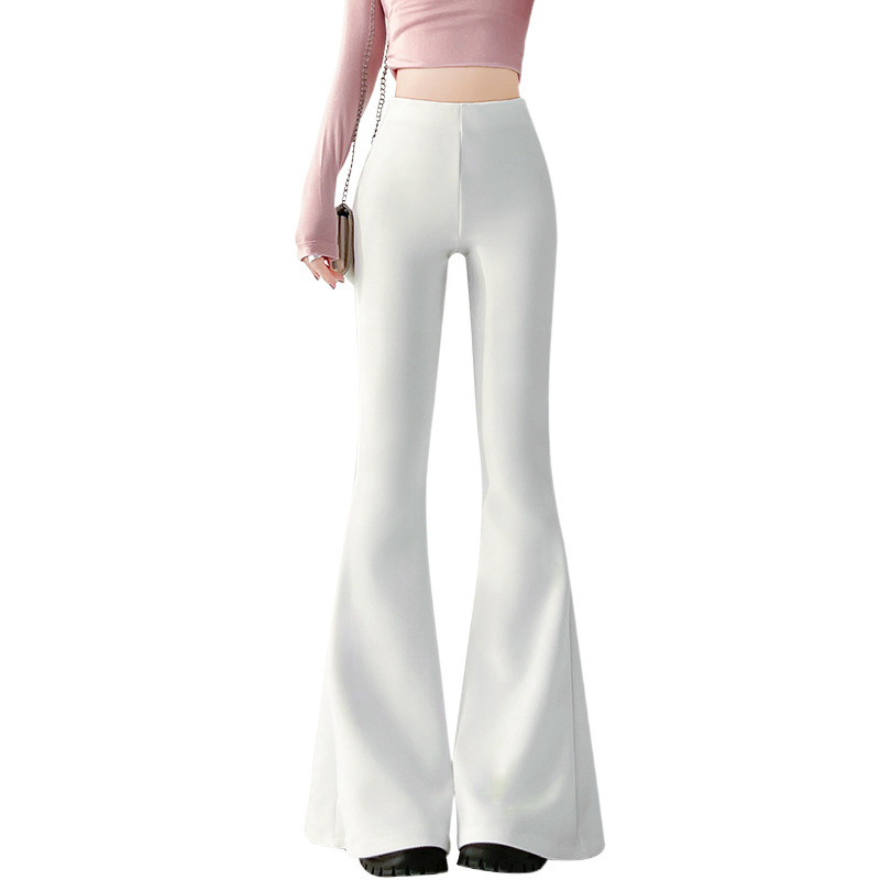 フレアパンツ 美脚効果抜群のハイウエストフレアレギンス