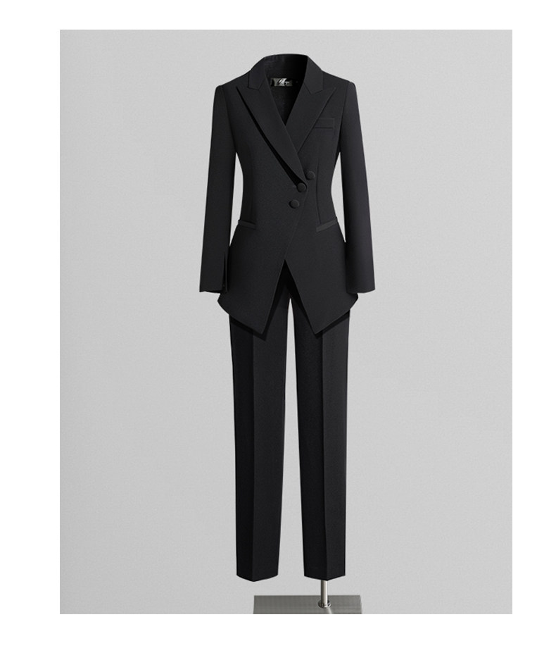 フレアパンツ 裾広がり美脚フレアパンツスーツ上下セット