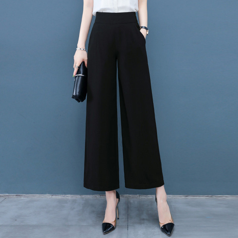 フレアパンツ 美脚見せ裾広がりフレアパンツスラックス