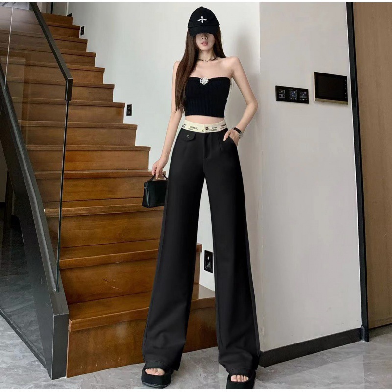 フレアパンツ エレガント美脚フレア広がりスラックスパンツ