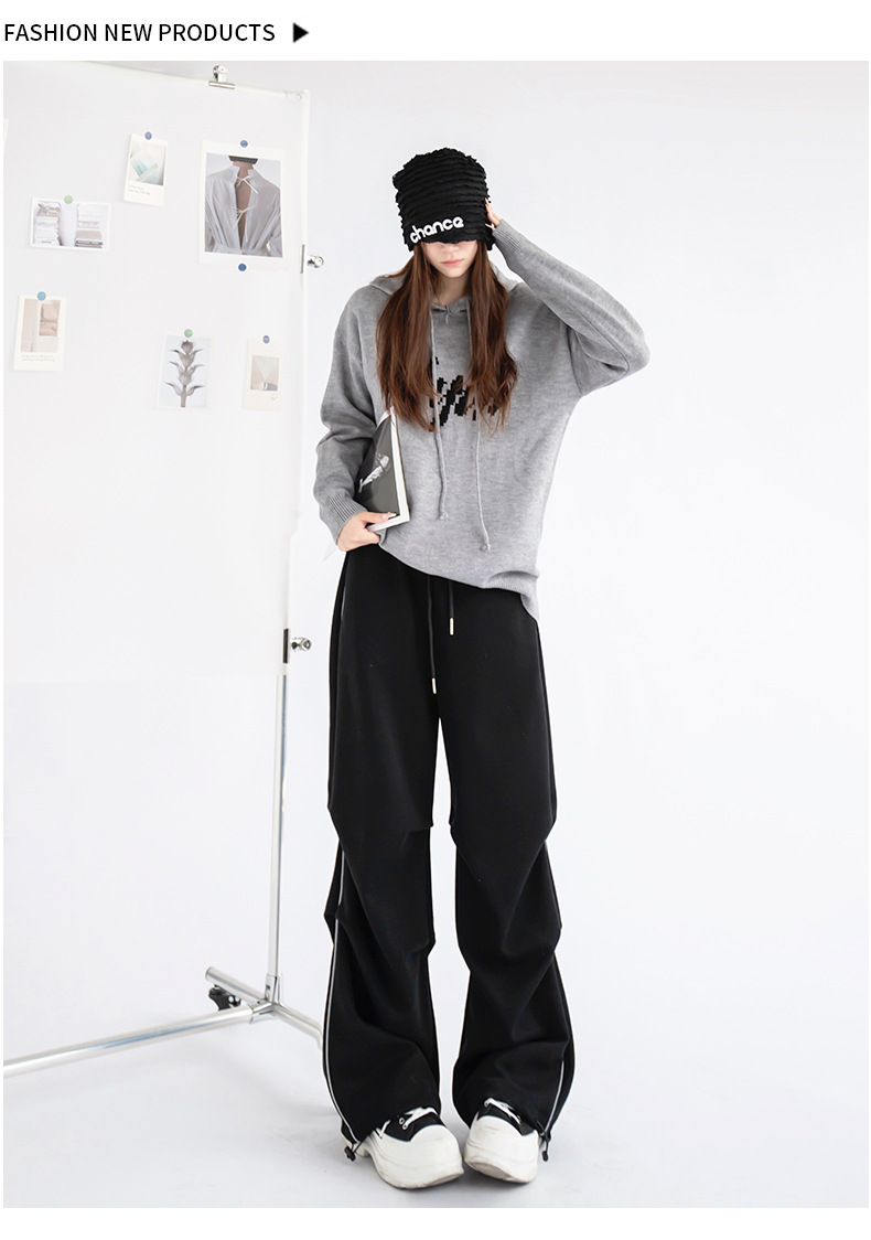 フレアパンツ ゆったりフレアスウェットパンツ